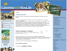 Tablet Screenshot of camping-mit-kind.de